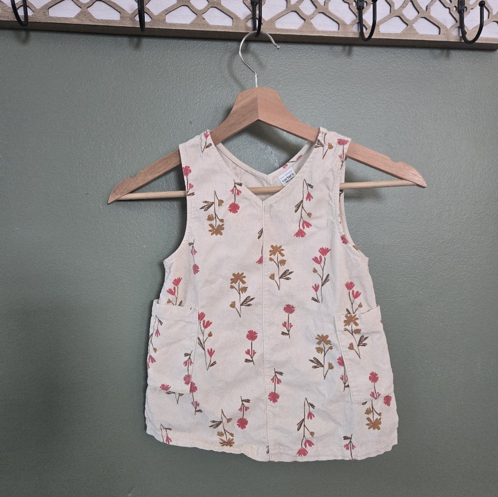 Corduroy Floral Dress